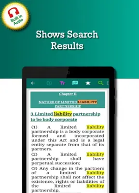 The Limited Liability Partnership Act 2008 android App screenshot 1