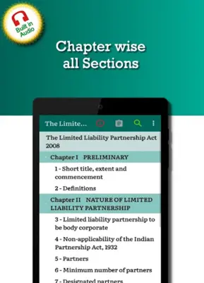 The Limited Liability Partnership Act 2008 android App screenshot 5